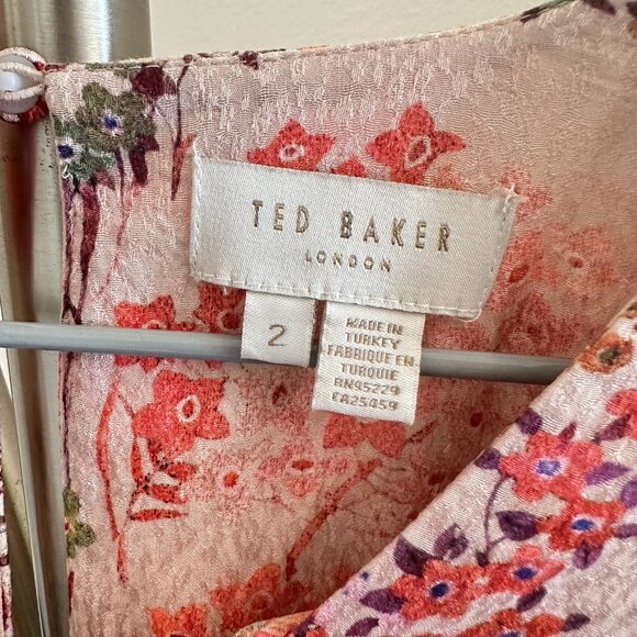 Ted Baker floral boho chic blouse, Ted Baker size 2 - Picture 6 of 9